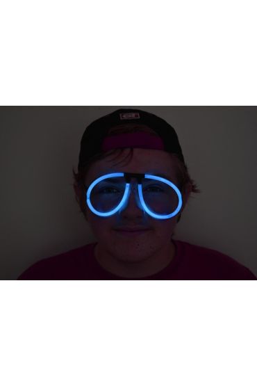 Karanlıkta Parlayan Fosforlu Glow Stick Gözlük Fosforlu Gözlük Mavi Renk