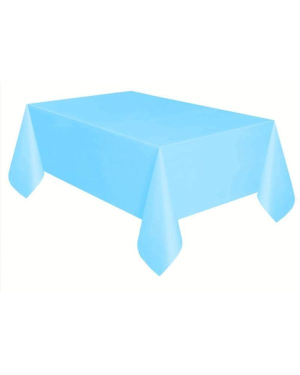 Plastik Açık Mavi Masa Örtüsü 120X180 cm
