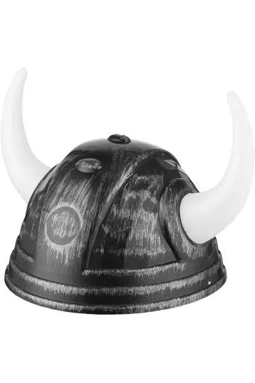 Viking Başlığı Asteriks Başlığı Gümüş Renk