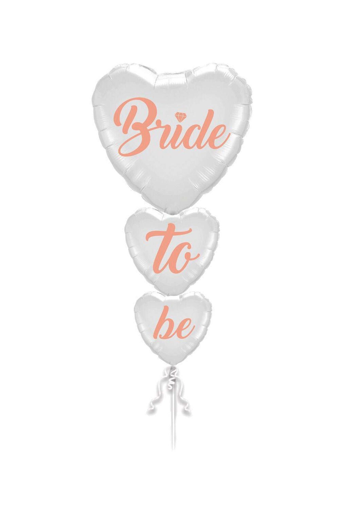 Bride To Be Buket Seti Folyo Balon 3lü Rose Gold Renk 100 cm