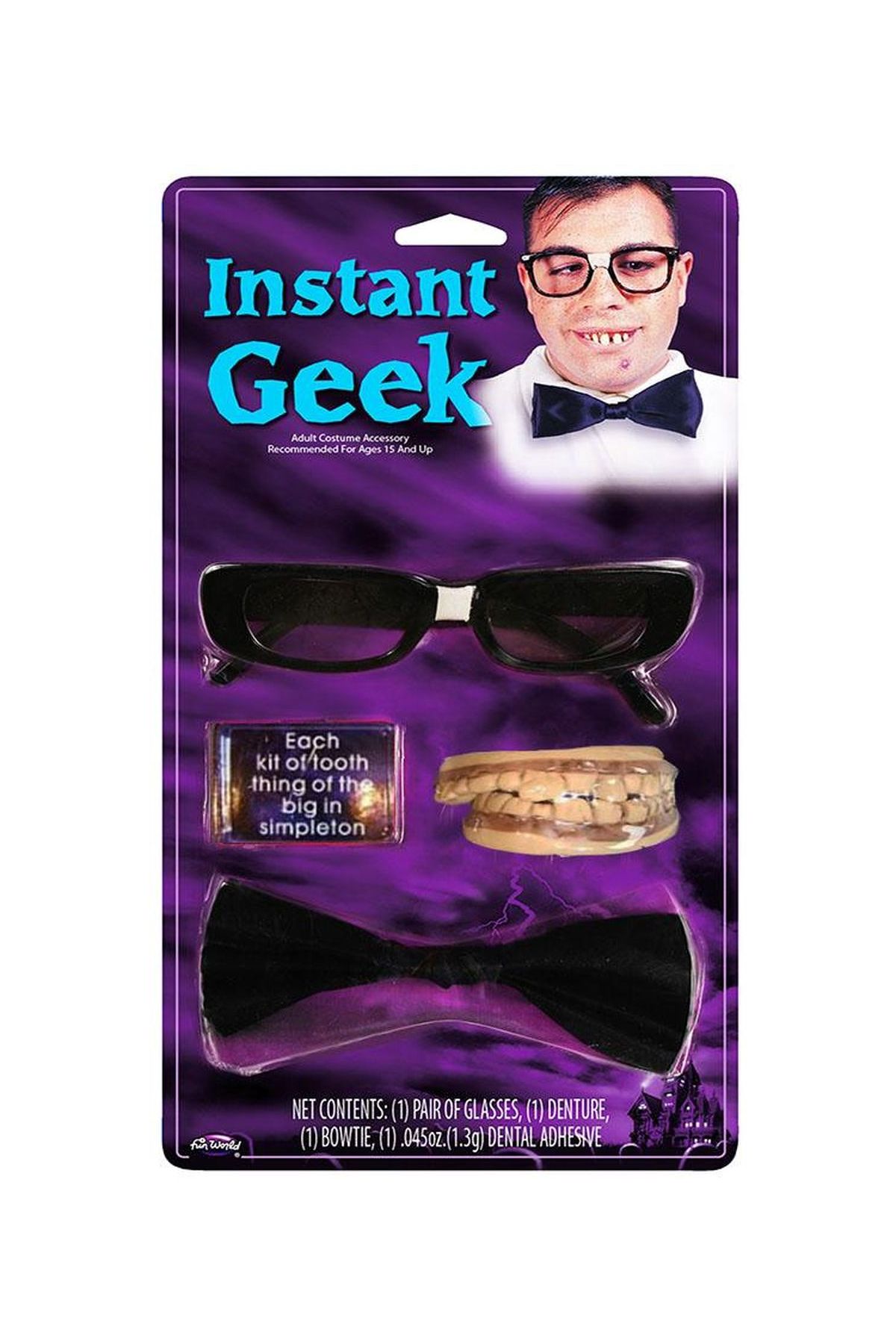 Çalışkan Öğrenci - İnek Öğrenci Espri Kostüm Aksesuar Seti 3 Parça