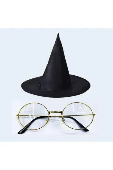 Harry Potter Büyücü Şapkası ve Büyücü Gözlüğü