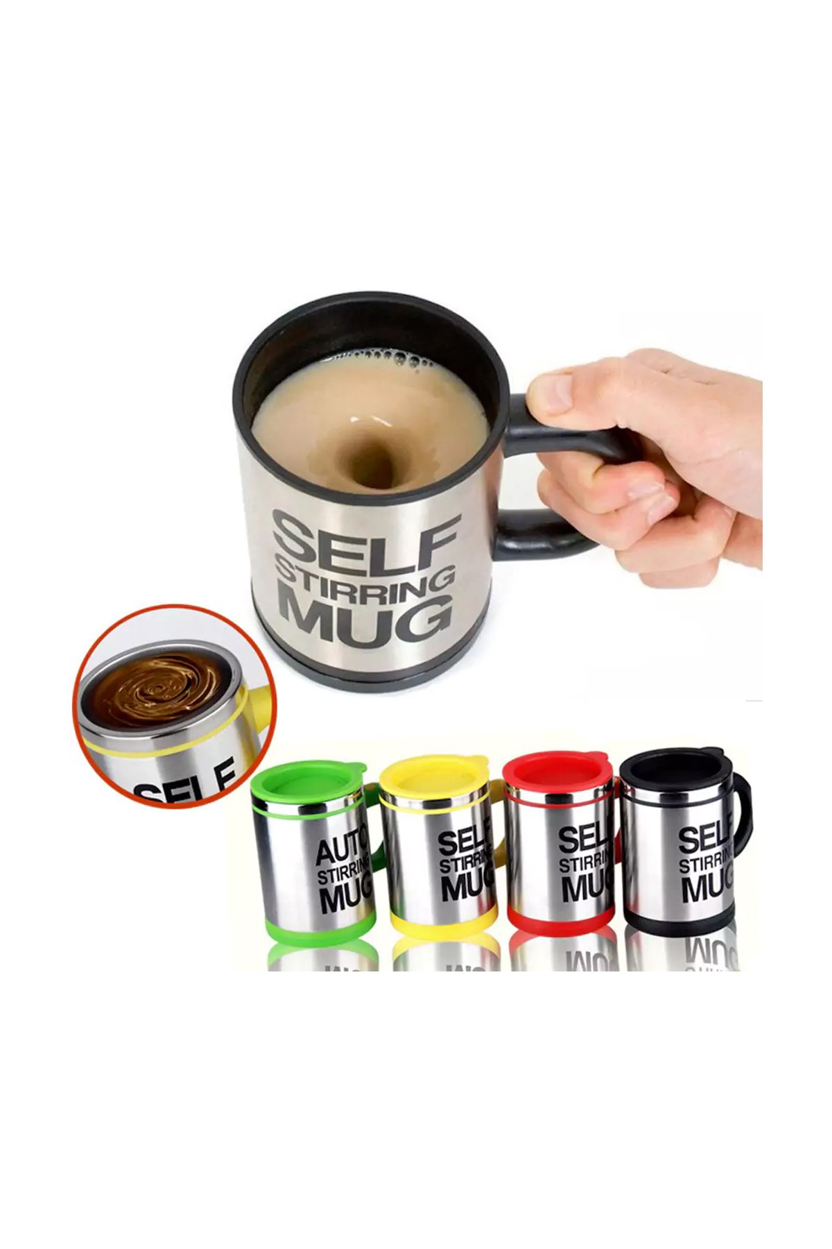 Karıştırıcı Self Mug Kupa Bardak