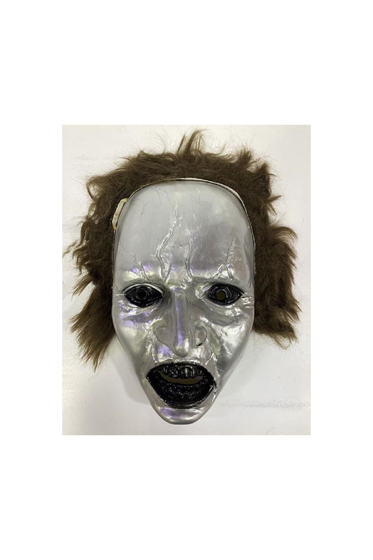Koyu Kahve Saçlı Plastik Michael Myers Maskesi 26x17 cm