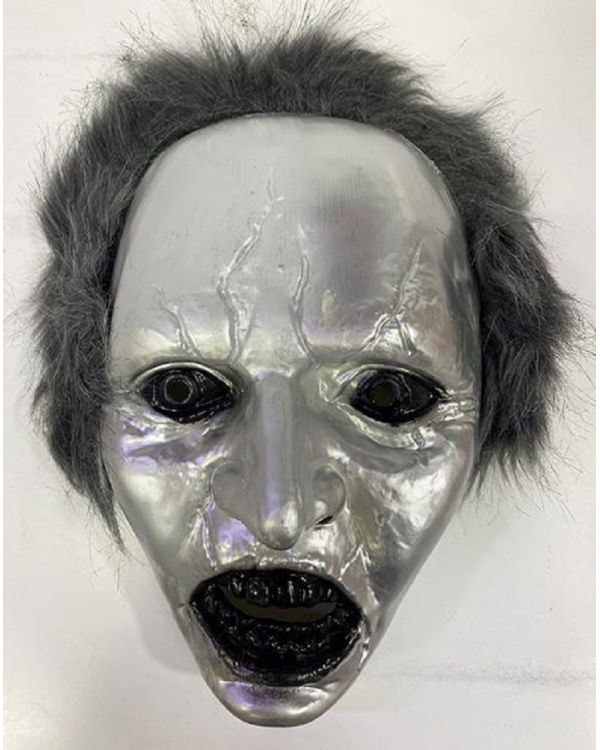 Gri Saçlı Plastik Michael Myers Maskesi 26x17 cm