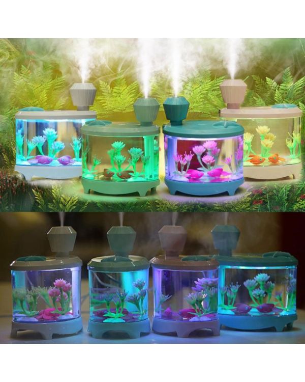 Akvaryum Hava Nemlendiricili Gece Lambası Buhar Makinesi