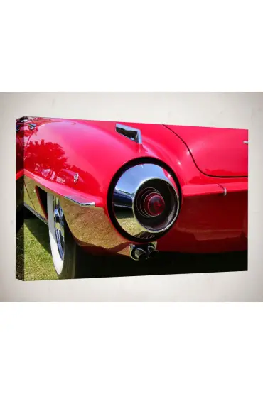 Kanvas Tablo  - Klasik Kırmızı Arabalar - EA04