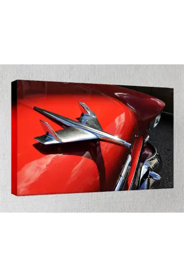 Kanvas Tablo  - Kırmızı Klasik Arabalar - EA19