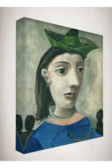 Kanvas Tablo - Picasso - Woman with Green Hat PCS010