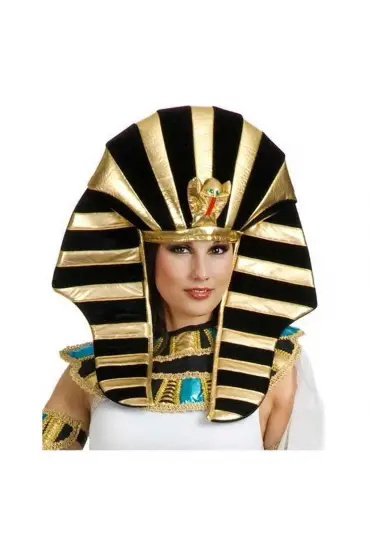Mısırlı Tutankamon Şapkası Kobra Yılan Figürlü