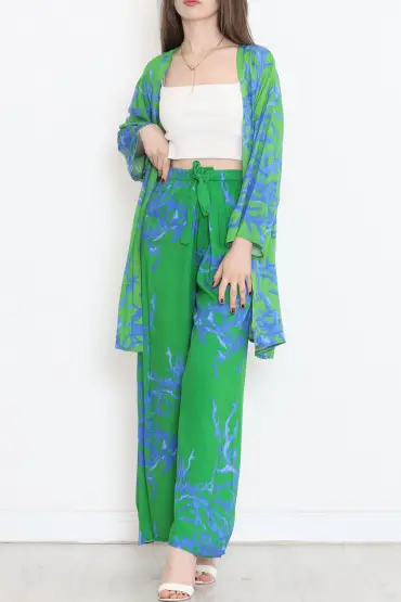 Kimono Takım Yeşilmavi - 10553.1095.