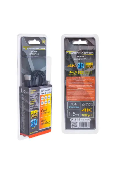  192 YASSI 1.5 METRE HDMI KABLO KUTULU RENKLİ (1.4V-3D) (4172)