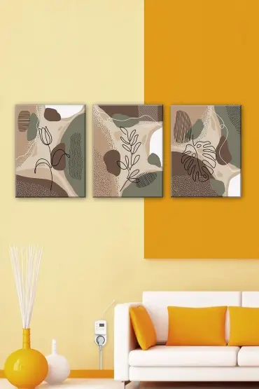 104 KAHVE YEŞİL TONLU STİL TABLO.jpg  (210 x 100) cm