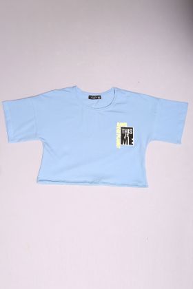  275 10-16 Yaş Çocuk Tişört Mavi