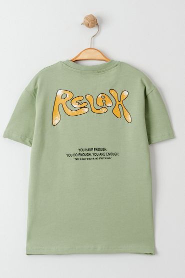  275 3-7 Yaş Işıklı Çocuk Tişört Mint