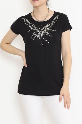  275 Pul Detaylı Bluz Siyah