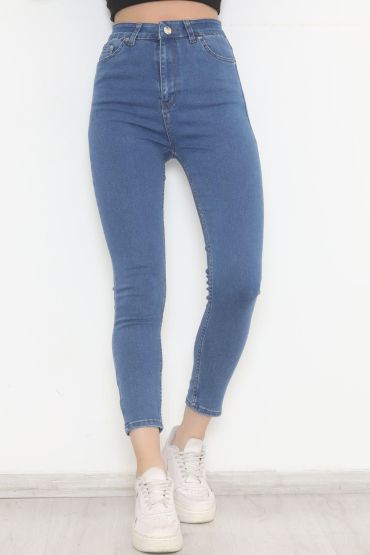  275 Dar Paça Kot Pantolon Mavi2