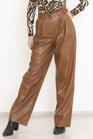  275 Deri Pantolon Kahve