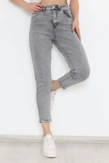  275 Boyfriend Kot Pantolon Açıkgri1