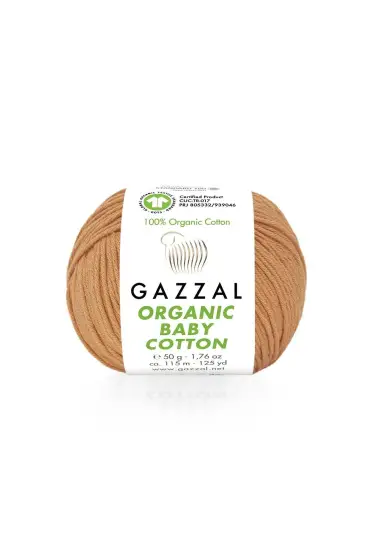 Gazzal Organic Baby Cotton El Örgü İpi Bakır 438