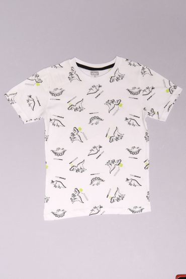  275 8-12 Yaş Çocuk Tişört Beyaz