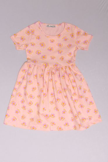  275 5-8 Yaş Çocuk Elbise Pembe
