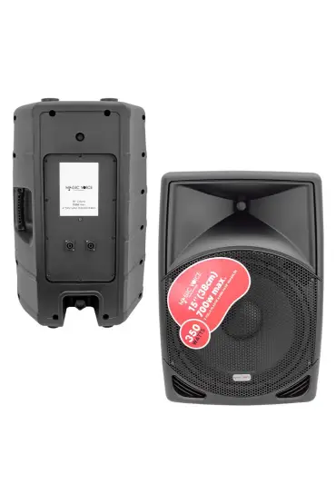  192 MAGICVOICE MV-3415 38 CM 700 W 15 PLASTİK KABİN PASİF HOPARLÖR (KÖPÜKSÜZ GÖNDERİLMESİN) (4172)