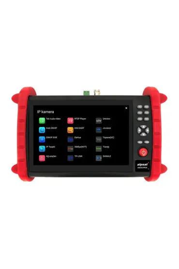  192 ALPSAT AS33-IPCX 7 EKRANLI IPC-ONVIF-AHD-CVI-TVI-HDMI-ANALOG GİRİŞLİ CCTV KAMERA TEST CİHAZI (4172)