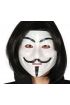 Siyah Renk Takma Kısa Saç ve V For Vendetta Maskesi Anonymous Maskesi ( )