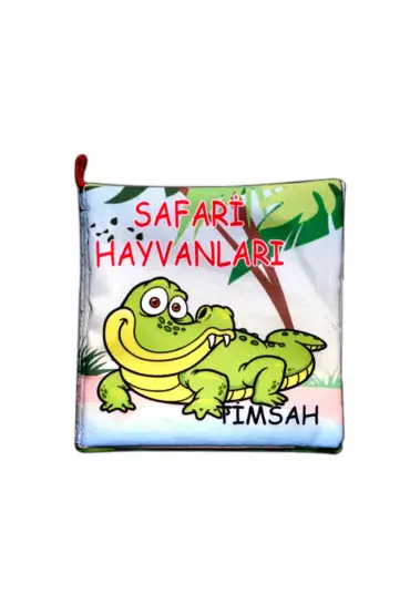  247  Safari Hayvanları Kumaş Sessiz Kitap