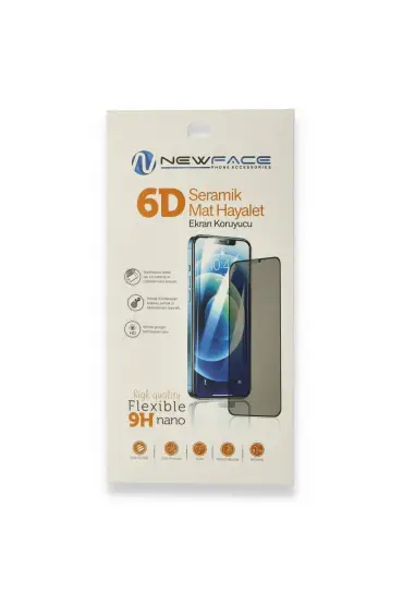  942 Samsung Galaxy M23 6d Mat Seramik Hayalet Nano Ekran Koruyucu - Ürün Rengi : Siyah