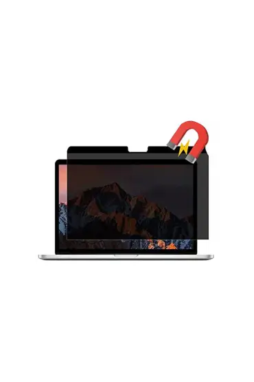  942 Macbook Air 13.3 Macbook Manyetik Hayalet Ekran Koruyucu - Ürün Rengi : Siyah