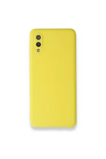 942 Samsung Galaxy A02 Kılıf Nano İçi Kadife  Silikon - Ürün Rengi : Sarı