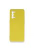  942 Oppo Reno 5 Kılıf Nano İçi Kadife  Silikon - Ürün Rengi : Sarı