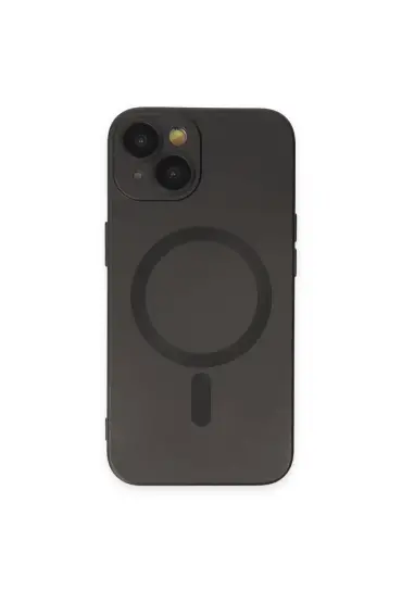  942 İphone 14 Kılıf Moshi Lens Magneticsafe Silikon - Ürün Rengi : Siyah