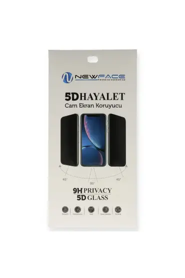  942 Huawei P40 Lite E 5d Hayalet Cam Ekran Koruyucu - Ürün Rengi : Siyah