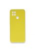  942 Oppo A15 Kılıf Nano İçi Kadife  Silikon - Ürün Rengi : Sarı