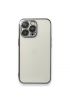  942 İphone 13 Pro Kılıf Razer Lensli Silikon - Ürün Rengi : Gümüş
