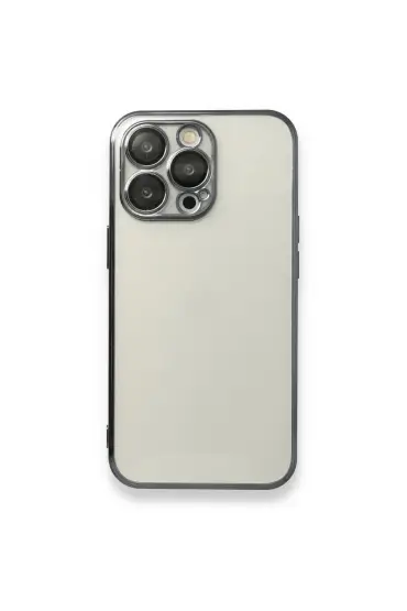  942 İphone 13 Pro Kılıf Razer Lensli Silikon - Ürün Rengi : Gümüş