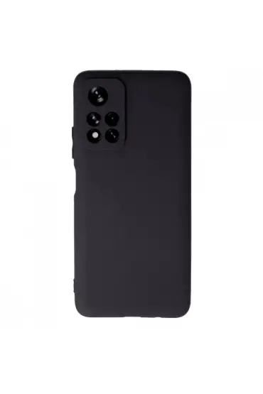  942 Xiaomi Redmi Note 11t Kılıf First Silikon - Ürün Rengi : Siyah