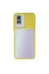  942 Vivo Y51 Kılıf Palm Buzlu Kamera Sürgülü Silikon - Ürün Rengi : Sarı