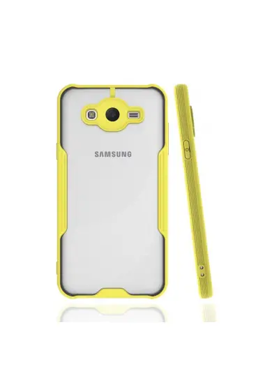 942 Samsung Galaxy J7 Kılıf Platin Silikon - Ürün Rengi : Sarı