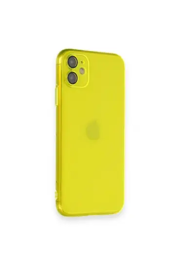  942 İphone 11 Kılıf Armada Lensli Kapak - Ürün Rengi : Sarı
