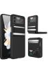  942 Samsung Galaxy Z Flip 3 Kılıf Belt Flip Kapak - Ürün Rengi : Siyah