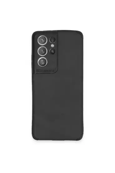  942 Samsung Galaxy S21 Ultra Kılıf Loop Deri Silikon - Ürün Rengi : Siyah