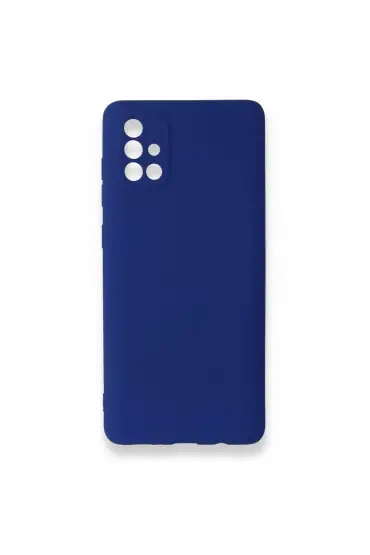  942 Samsung Galaxy A71 Kılıf First Silikon - Ürün Rengi : Mavi