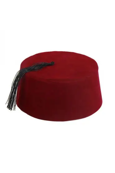 Bordo Renk Osmanlı Fesi Yöresel Folklor Fesi Şapkası 5 No 5-6 Yaş Çocuk ( )