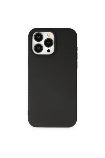  942 İphone 15 Pro Max Kılıf First Silikon - Ürün Rengi : Siyah