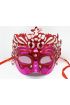 Metalize Ekstra Parlak Hologramlı Parti Maskesi Kırmızı Renk 23x14 cm ( )