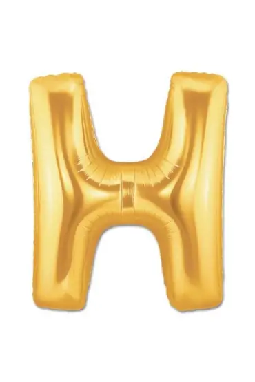 H Harf Folyo Balon Altın Renk  40 inç ( )